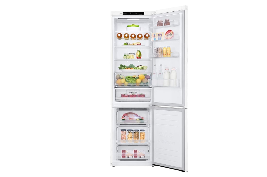 LG D | Hrubý objem 419 l | 215 kWh/rok | LG Lineárny invertorový kompresor | LG Total No Frost | DoorCooling+™ | Vnútorný LED displej | Smart Diagnosis™, GBB62SWGFN, thumbnail 2
