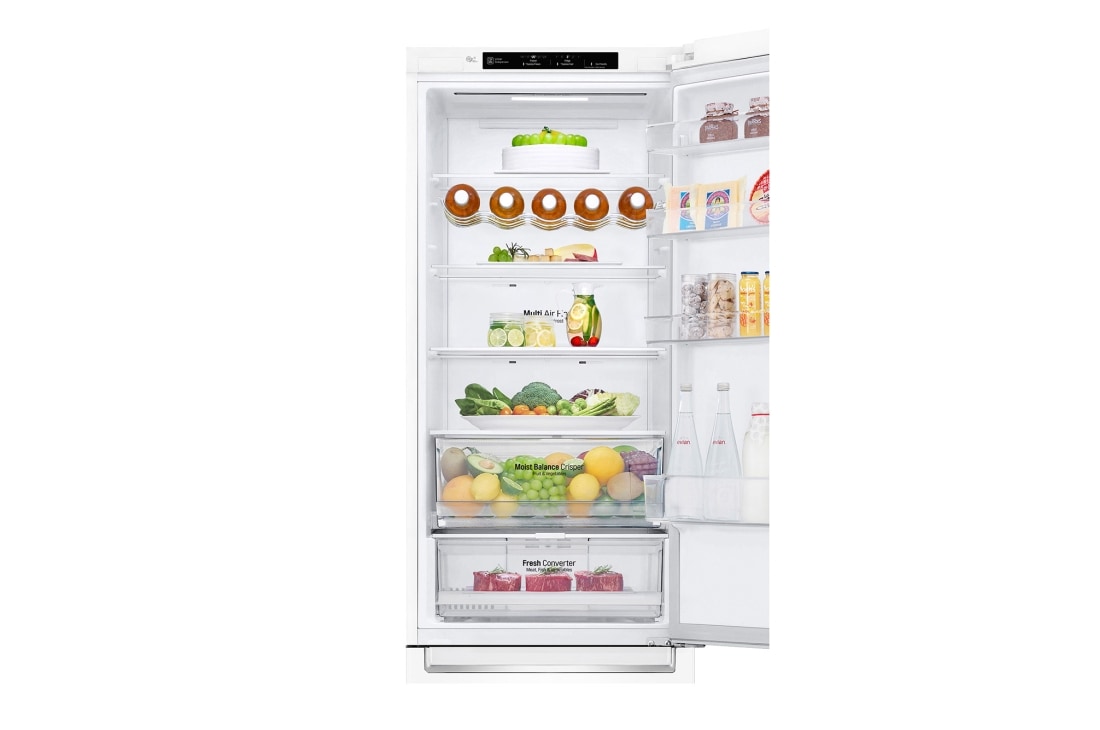 LG D | Hrubý objem 419 l | 215 kWh/rok | LG Lineárny invertorový kompresor | LG Total No Frost | DoorCooling+™ | Vnútorný LED displej | Smart Diagnosis™, GBB62SWGFN, thumbnail 9