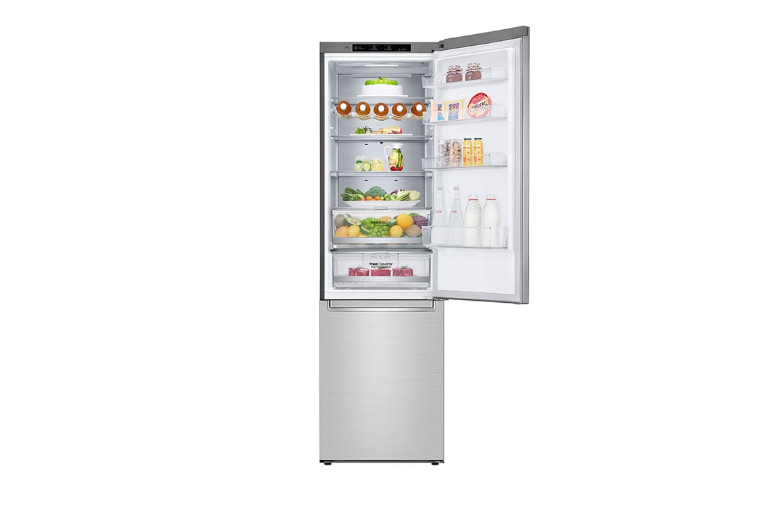 LG B| Hrubý objem 419 l | 116 kWh/rok | LG Lineárny invertorový kompresor | LG Total No Frost | DoorCooling+™ | Vnútorný LED displej | ThinQ™ + WiFi, GBB92STBKP, thumbnail 4