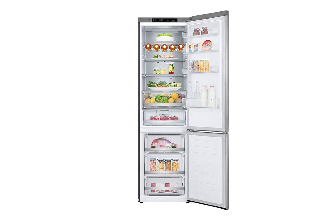 LG B| Hrubý objem 419 l | 116 kWh/rok | LG Lineárny invertorový kompresor | LG Total No Frost | DoorCooling+™ | Vnútorný LED displej | ThinQ™ + WiFi, GBB92STBKP, thumbnail 7