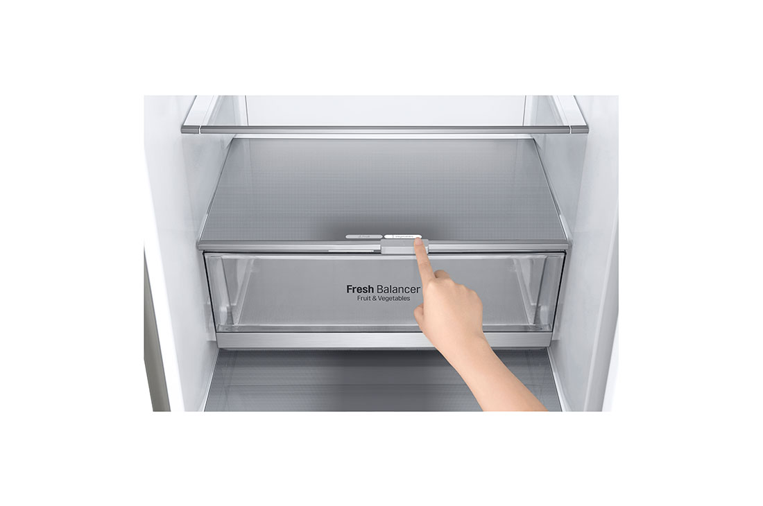 LG B| Hrubý objem 419 l | 116 kWh/rok | LG Lineárny invertorový kompresor | LG Total No Frost | DoorCooling+™ | Vnútorný LED displej | ThinQ™ + WiFi, GBB92STBKP, thumbnail 13