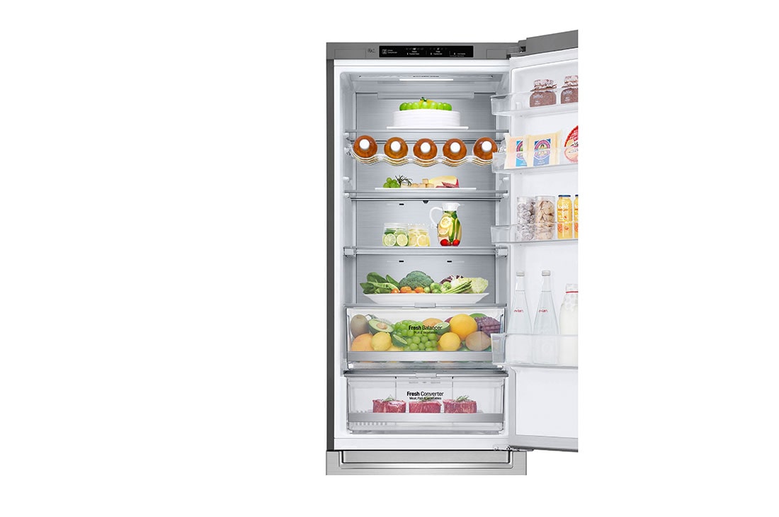 LG B| Hrubý objem 419 l | 116 kWh/rok | LG Lineárny invertorový kompresor | LG Total No Frost | DoorCooling+™ | Vnútorný LED displej | ThinQ™ + WiFi, GBB92STBKP, thumbnail 14