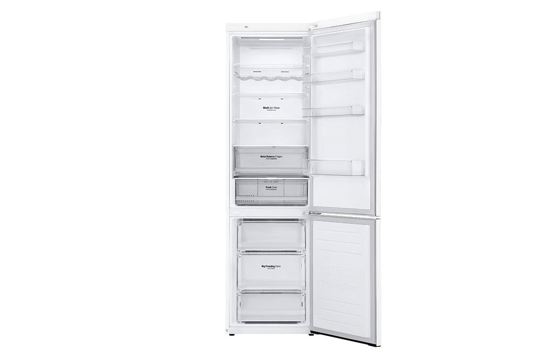 LG D | Hrubý objem 419 l | 193 kWh/rok | LG Lineárny invertorový kompresor | LG Total No Frost | DoorCooling+™ | Vonkajší LED displej | ThinQ™ + WiFi, GBB62SWFFN, thumbnail 3