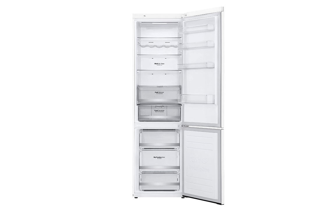 LG D | Hrubý objem 419 l | 193 kWh/rok | LG Lineárny invertorový kompresor | LG Total No Frost | DoorCooling+™ | Vonkajší LED displej | ThinQ™ + WiFi, GBB72SWDFN, thumbnail 3