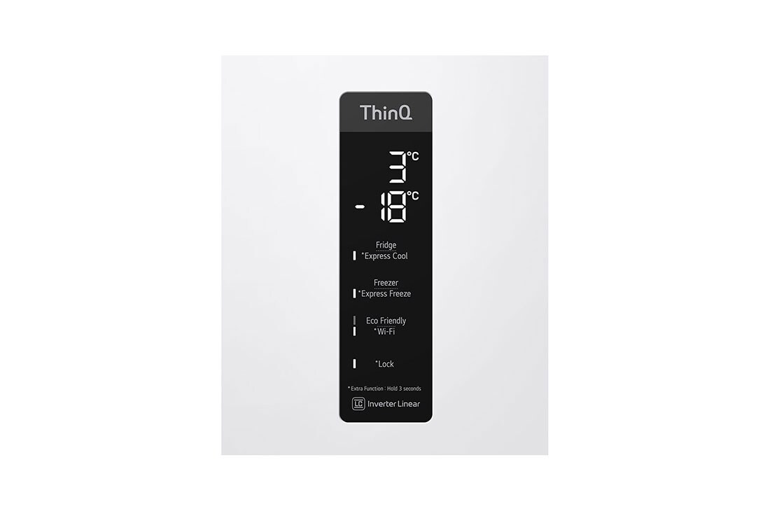 LG D | Hrubý objem 419 l | 193 kWh/rok | LG Lineárny invertorový kompresor | LG Total No Frost | DoorCooling+™ | Vonkajší LED displej | ThinQ™ + WiFi, GBB72SWDFN, thumbnail 10