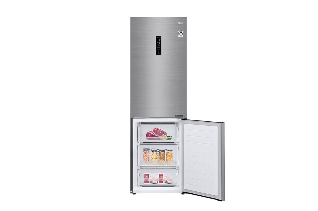 LG E | Hrubý objem 374 l | 254 kWh/rok | LG Lineárny invertorový kompresor | LG Total No Frost | DoorCooling+™ | Vonkajší LED displej | ThinQ™ + WiFi, GBB61PZHZN, thumbnail 10