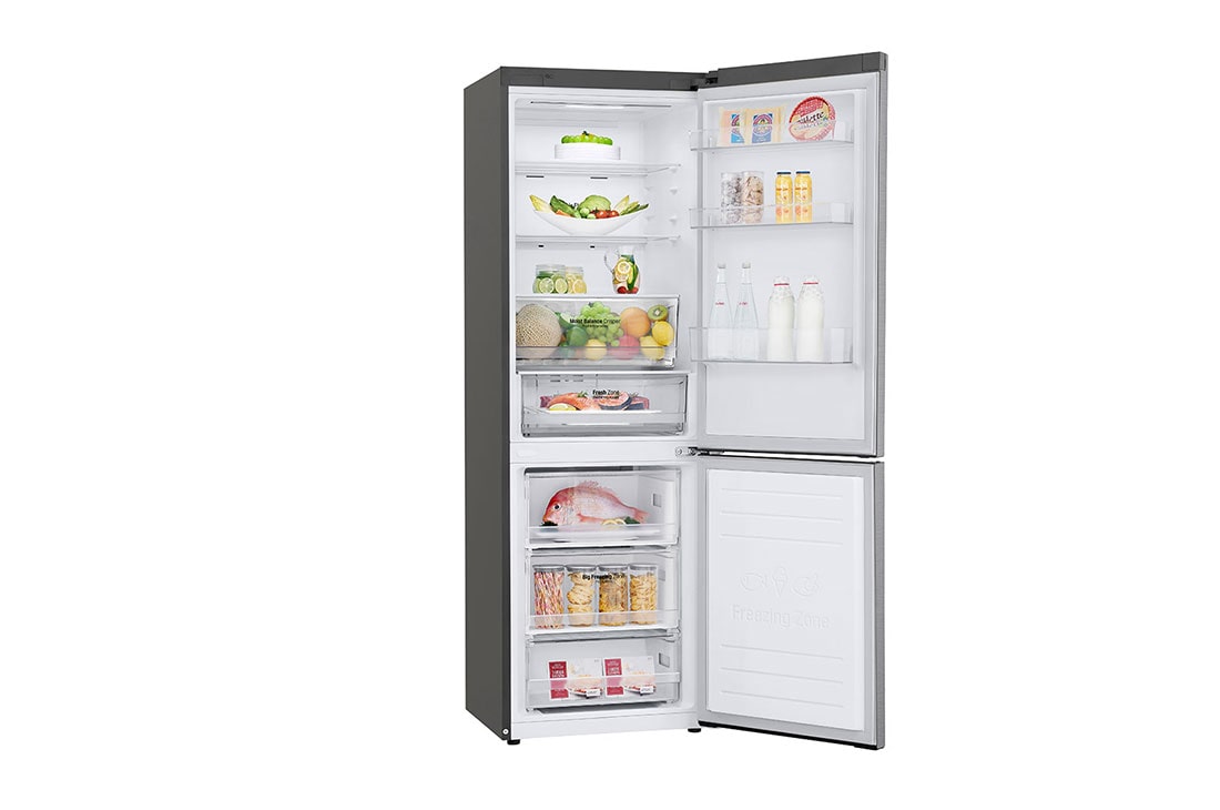 LG E | Hrubý objem 374 l | 254 kWh/rok | LG Lineárny invertorový kompresor | LG Total No Frost | DoorCooling+™ | Vonkajší LED displej | ThinQ™ + WiFi, GBB61PZHZN, thumbnail 13