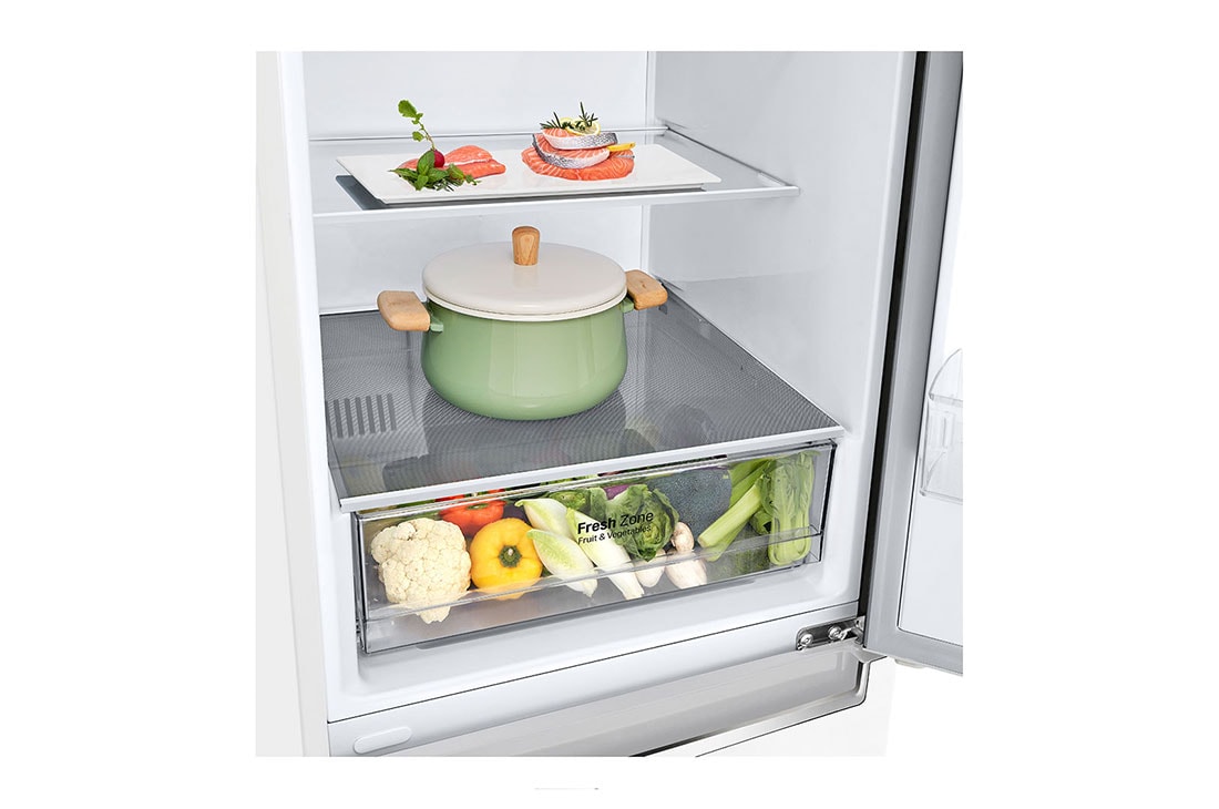 LG Kombinovaná chladnička LG | E | 341 l | Smart Invertorový kompresor | DoorCooling+™, GBP31SWLZN, thumbnail 3