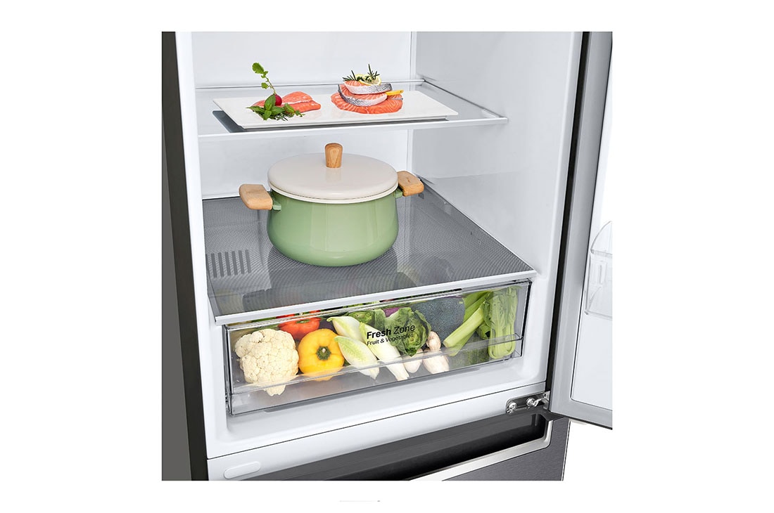 LG E | Hrubý objem 373 l | 253 kWh/rok | LG Smart invertorový kompresor | LG Total No Frost | DoorCooling+™ | Vonkajší LED displej | Smart Diagnosis™, GBP31DSLZN, thumbnail 3