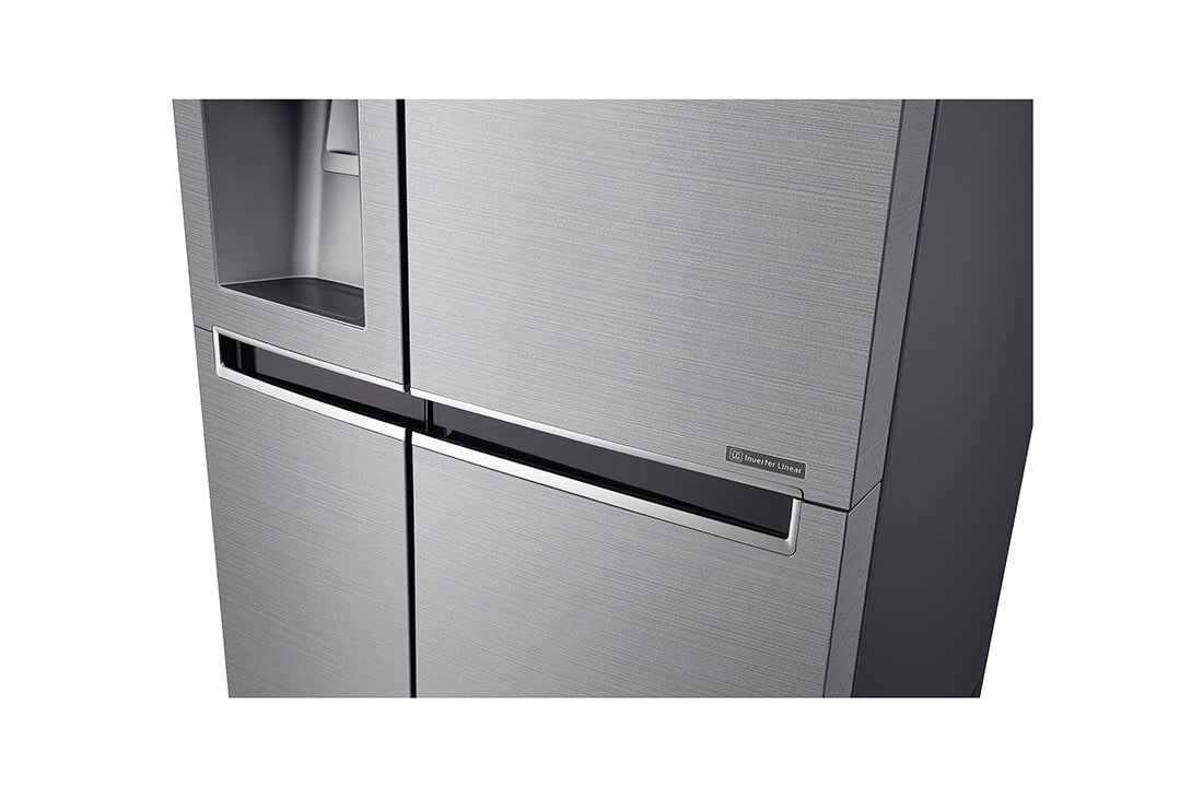 LG F | Hrubý objem 675 l | 376 kWh/rok | LG Lineárny invertorový kompresor | LG Total No Frost  | Multi-Air Flow™ | Vonkajší LED displej | Nápojový automat | Pure N Fresh™ | ThinQ™ + WiFi, GSL960PZVZ, thumbnail 3