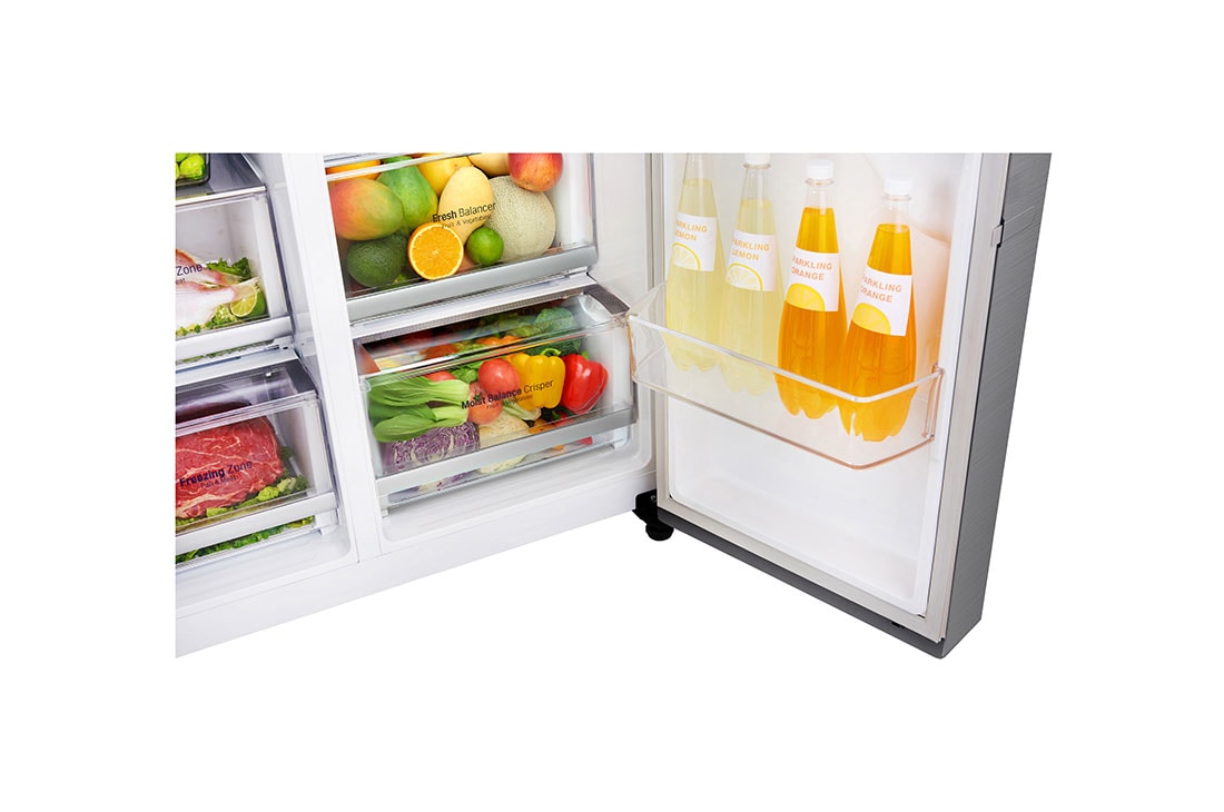 LG F | Hrubý objem 675 l | 376 kWh/rok | LG Lineárny invertorový kompresor | LG Total No Frost  | Multi-Air Flow™ | Vonkajší LED displej | Nápojový automat | Pure N Fresh™ | ThinQ™ + WiFi, GSL960PZVZ, thumbnail 6