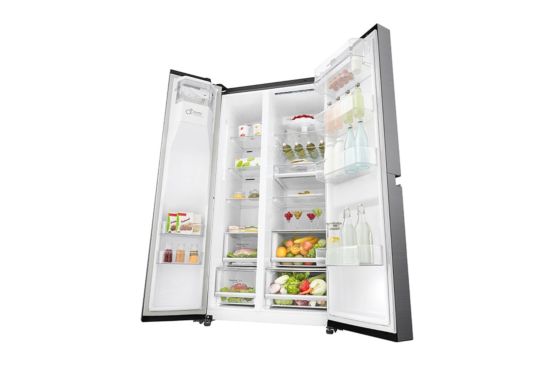 LG F | Hrubý objem 675 l | 376 kWh/rok | LG Lineárny invertorový kompresor | LG Total No Frost  | Multi-Air Flow™ | Vonkajší LED displej | Nápojový automat | Pure N Fresh™ | ThinQ™ + WiFi, GSL960PZVZ, thumbnail 11