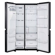 LG Americká chladnička |&nbsp;Door-in-Door™ | F (v rozsahu A až G) | Hrubý objem 668 l | 431 kWh/rok | LG Lineárny invertorový kompresor | LG Total No Frost | Multi-Air Flow™ | Vonkajší LED displej | Nápojový automat , GSL761MCZZ, thumbnail 3