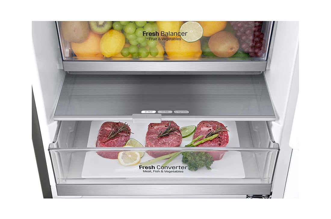 LG Kombinovaná chladnička LG | C | 384 l | Smart Invertorový kompresor | DoorCooling+™, lg-frigorifero-GBB72PZVCN1, GBB72PZVCN1, thumbnail 5