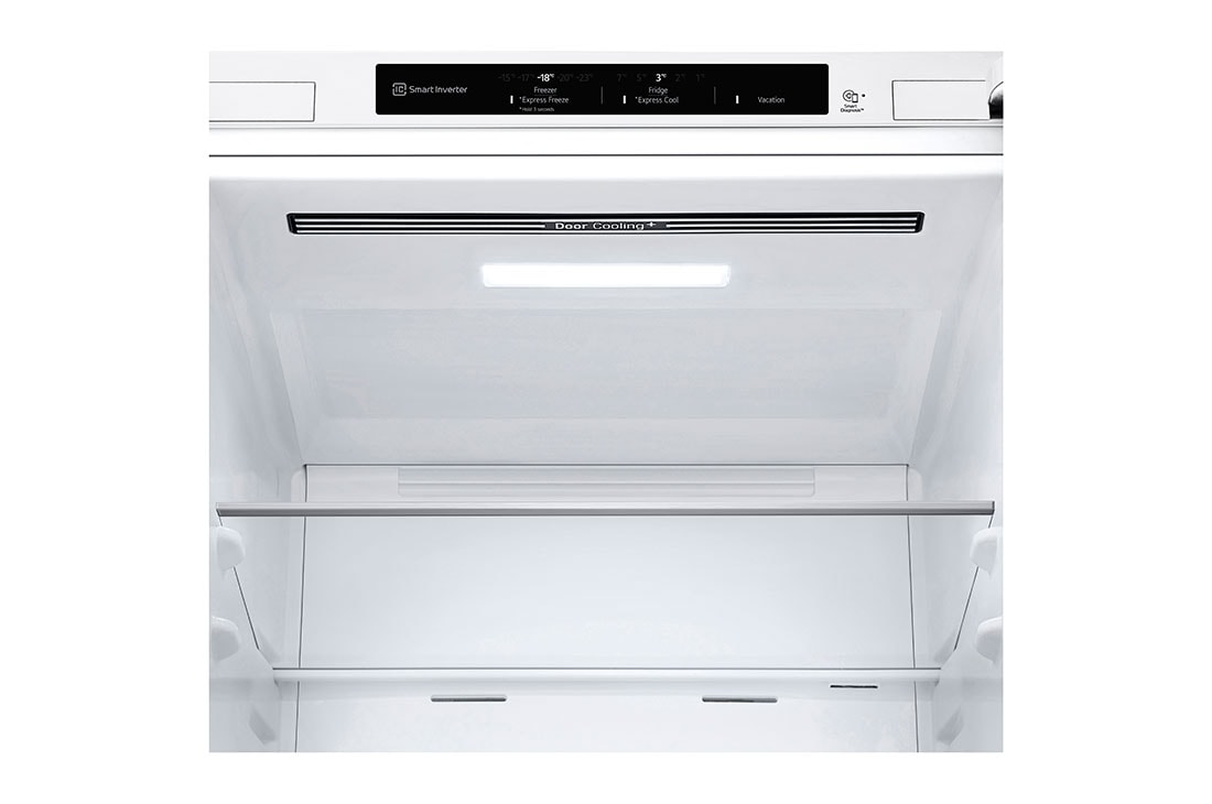 LG Kombinovaná chladnička LG | C | 344 l | Smart Invertorový kompresor | DoorCooling+™, pohľad spredu po otvorení, GBV31E0CSW, thumbnail 7