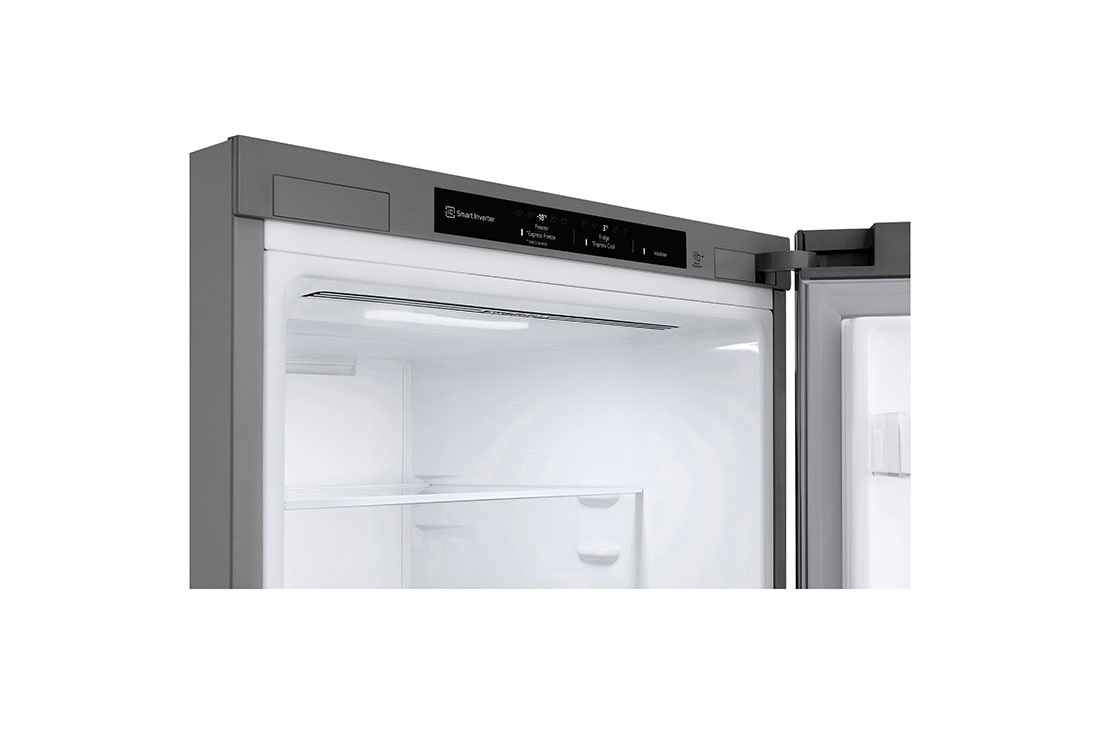 LG Kombinovaná chladnička LG | D | 344 l | Smart Invertorový kompresor | DoorCooling+™, pohľad spredu po otvorení, GBV3100DSW, thumbnail 5