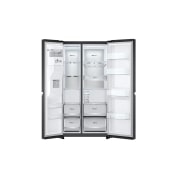 LG Americká chladnička | C | 635 l |  | Lineárny kompresor | Door cooling , Front view with door open without food, GSLV91MCAC, thumbnail 2