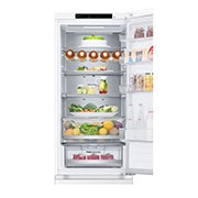 LG Kombinovaná chladnička LG | C | 387 l | Smart Invertorový kompresor | DoorCooling+™, top door view with food, GBV7280CSW, thumbnail 4