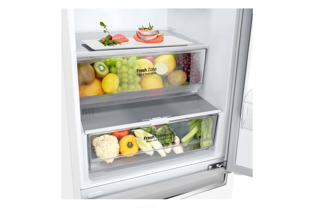 LG Kombinovaná chladnička LG | C | 387 l | Smart Invertorový kompresor | DoorCooling+™, GBP62SWNCN1, thumbnail 4