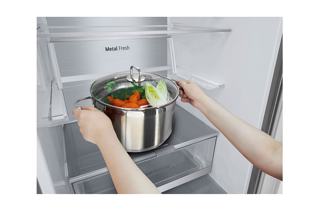 LG Kombinovaná chladnička LG | B | 387 l | Smart Invertorový kompresor | DoorCooling+™, drawer with cake, GBV7280BPY, thumbnail 9