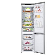 LG Kombinovaná chladnička LG | B | 387 l | Smart Invertorový kompresor | DoorCooling+™, front view open with empty, GBV7280BPY, thumbnail 3
