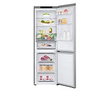 LG Kombinovaná chladnička LG | C | 344 l | Smart Invertorový kompresor | DoorCooling+™, pohľad spredu na potraviny po otvorení, GBV3100CPY, thumbnail 2