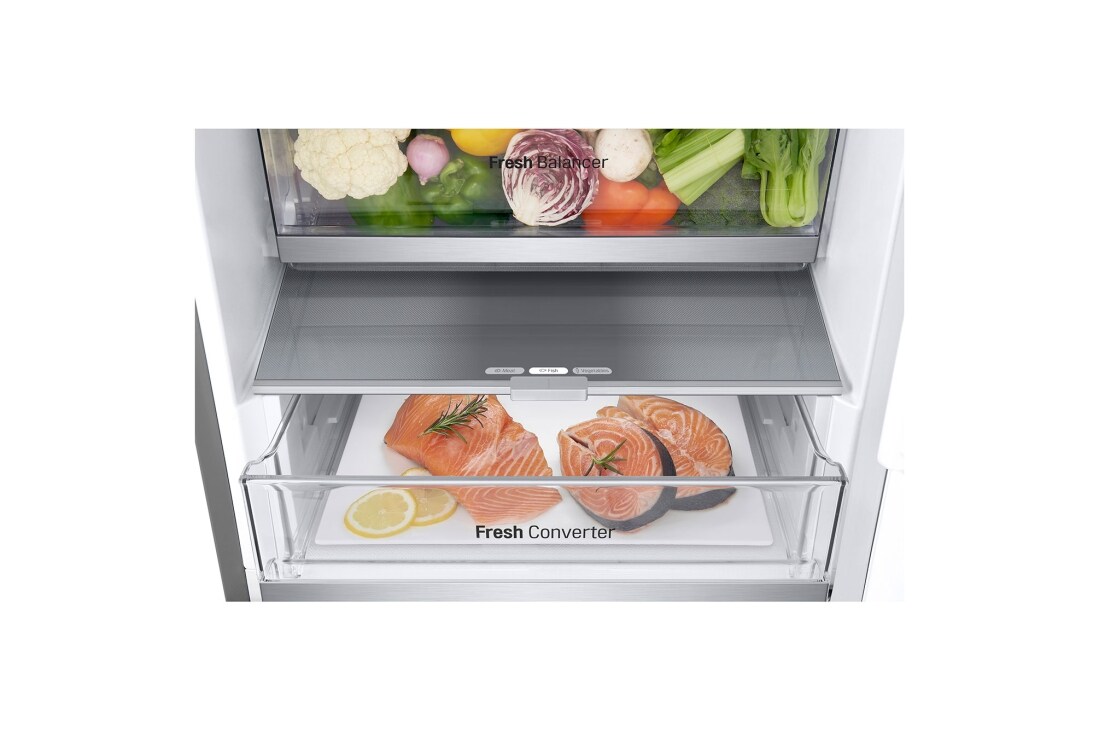 LG Kombinovaná chladnička LG | C | 344 l | Smart Invertorový kompresor | DoorCooling+™, Drawer with food, GBV7180CPY, thumbnail 7