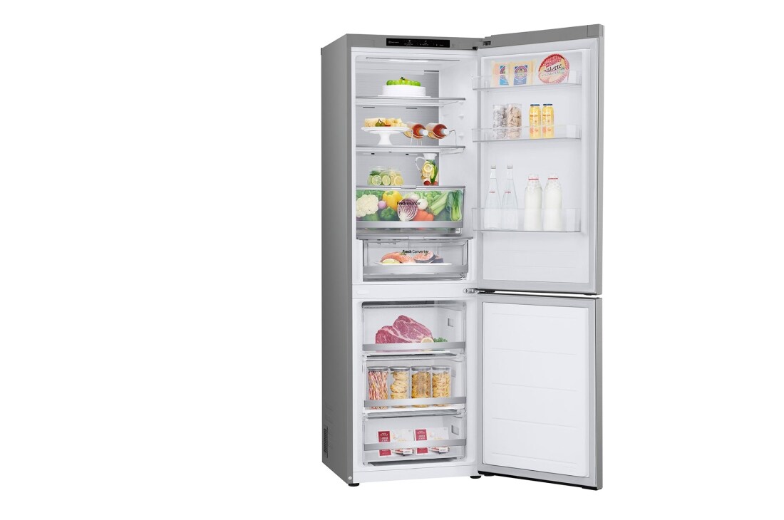 LG Kombinovaná chladnička LG | C | 344 l | Smart Invertorový kompresor | DoorCooling+™, Left open door with food view, GBV7180CPY, thumbnail 12