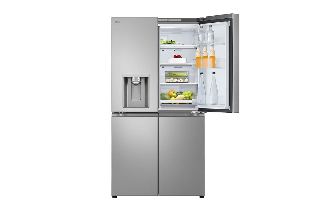 LG Americká chladnička LG | E | 637 l | Lineárny kompresor | UVnano™, Front top door open with food, GML960PYFE, thumbnail 11