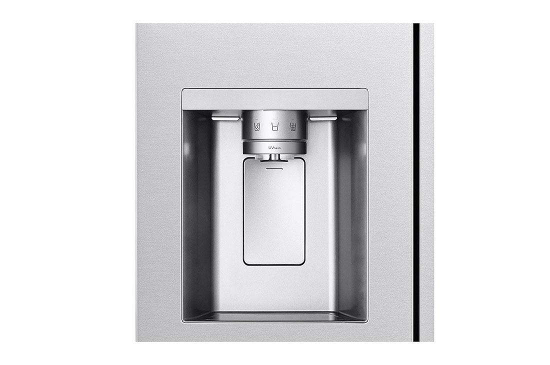 LG Americká chladnička LG | C | 628 l | DoorCooling+™ | UVnano™, Handle view, GSLE91MBAC, thumbnail 6