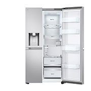 LG Americká chladnička LG | C | 628 l | DoorCooling+™ | UVnano™, Front right side door open view, GSLE91MBAC, thumbnail 9