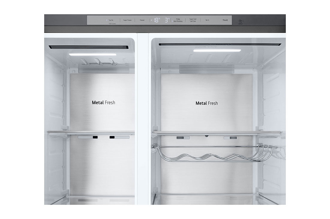 LG Americká chladnička LG | D | 628 l | InstaView Door-in-Door™ | UVnano™, handle view, GSXE91MBAD, thumbnail 8