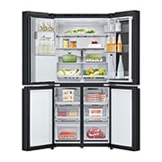 LG Slim Americká chladnička LG | E | 508 l | DoorCooling+™ | InstaView™, Front all door open with food view, GMG860EPBE, thumbnail 10