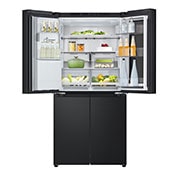 LG Slim Americká chladnička LG | E | 508 l | DoorCooling+™ | InstaView™, Front top door open with food view, GMG860EPBE, thumbnail 6