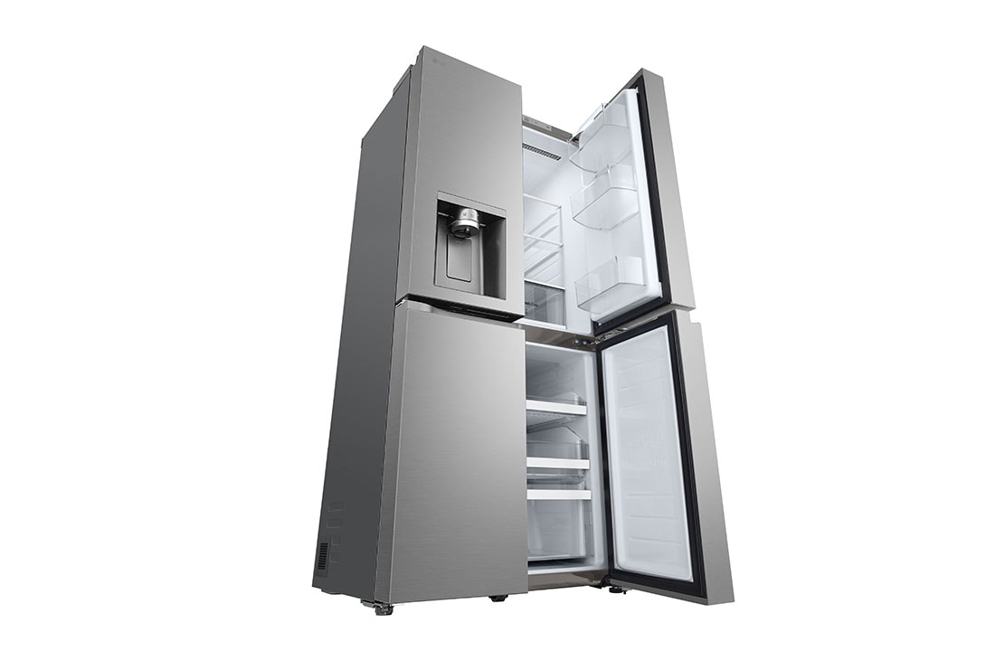 LG Americká chladnička LG | E | 506 l | Multi Air Flow | UVnano™, Left perspective door open, GML860PYFE, thumbnail 12