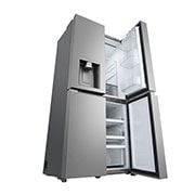 LG Americká chladnička LG | E | 506 l | Multi Air Flow | UVnano™, Left perspective door open, GML860PYFE, thumbnail 12