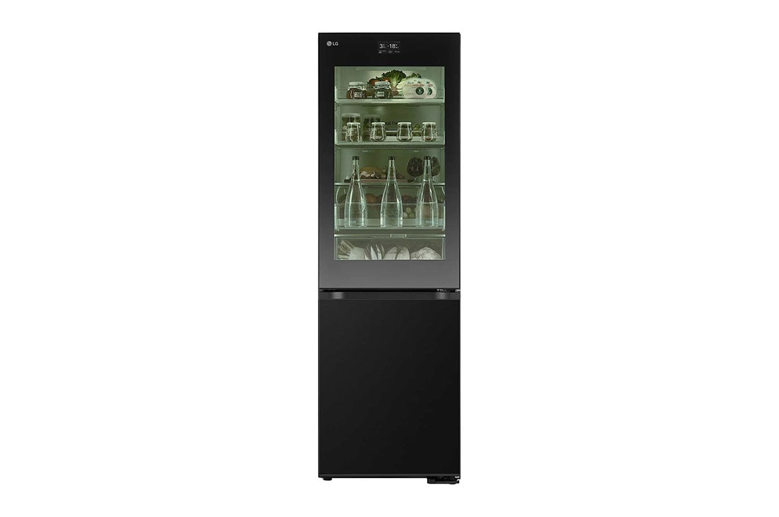LG Kombinovaná chladnička LG | C | 349 l | InstaView™ | DoorCooling+™, front view with LED, GBG7190CEV
