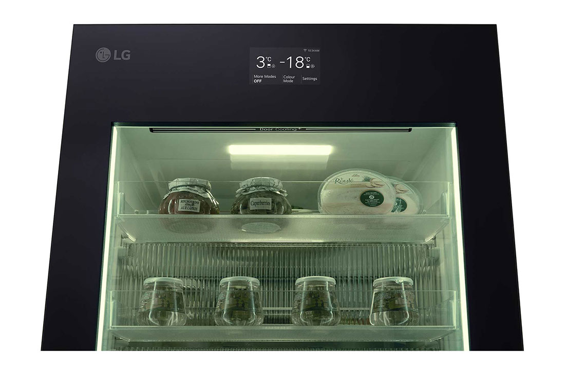 LG Kombinovaná chladnička LG | C | 349 l | InstaView™ | DoorCooling+™, top view with LED, GBG7190CEV, thumbnail 7
