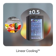 LG Kombinovaná chladnička LG | C | 349 l | InstaView™ | DoorCooling+™, linear cooling, GBG7190CEV, thumbnail 5