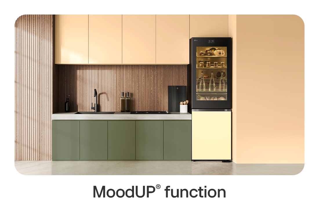 LG  Kombinovaná chladnička LG | D | 352 l | InstaView™ | MoodUP™, Mood-Up, GBG719MDNN, thumbnail 4