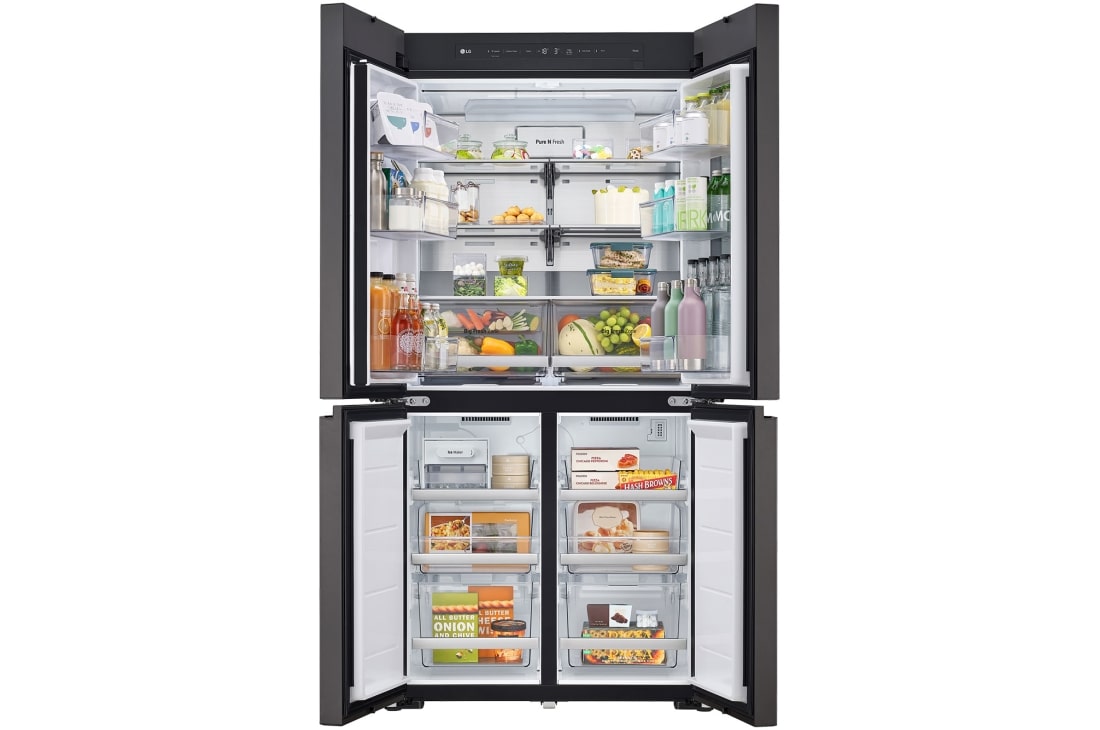 LG Americká chladnička LG | E | InstaView™ | MoodUP™ | Lineárny kompresor, ThinQ, GMV960NNME, thumbnail 11