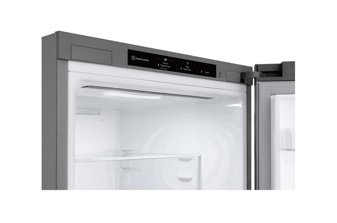 LG 344L DoorCooling+™ Kombinovaná chladnička, Strieborná, Front Top Open, GBV21L0EPY, thumbnail 7