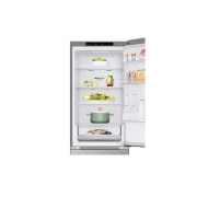 LG 344L DoorCooling+™ Kombinovaná chladnička, Strieborná, Front Top Open Food, GBV21L0EPY, thumbnail 8