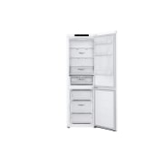 LG 344L DoorCooling+™ Kombinovaná chladnička, Biela, Front Open, GBV3100ASW, thumbnail 3