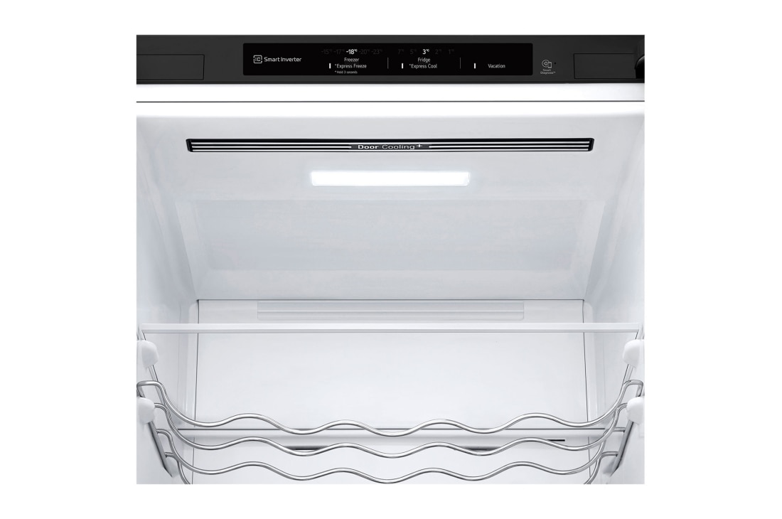 LG Kombinovaná chladnička LG | C | 387 l | Smart Invertorový kompresor | Čierna/šedá, Door Cooling LED, GBV3200CEP, thumbnail 7