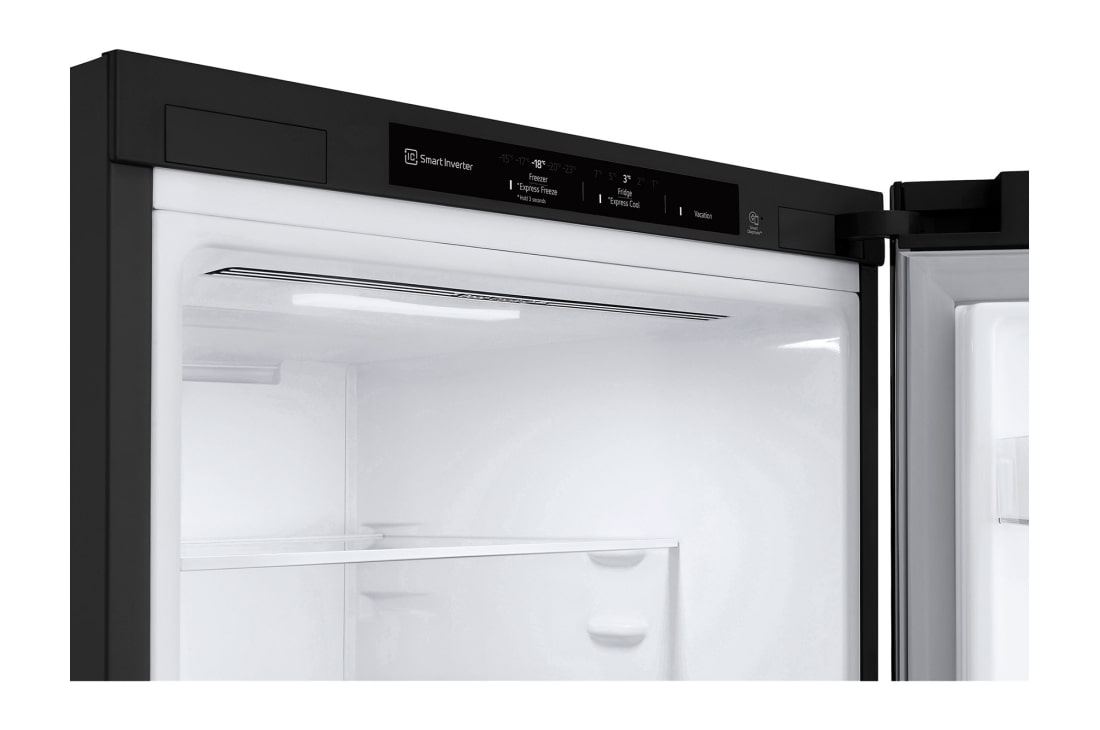 LG Kombinovaná chladnička LG | C | 387 l | Smart Invertorový kompresor | Čierna/šedá, Front Top Open, GBV3200CEP, thumbnail 6