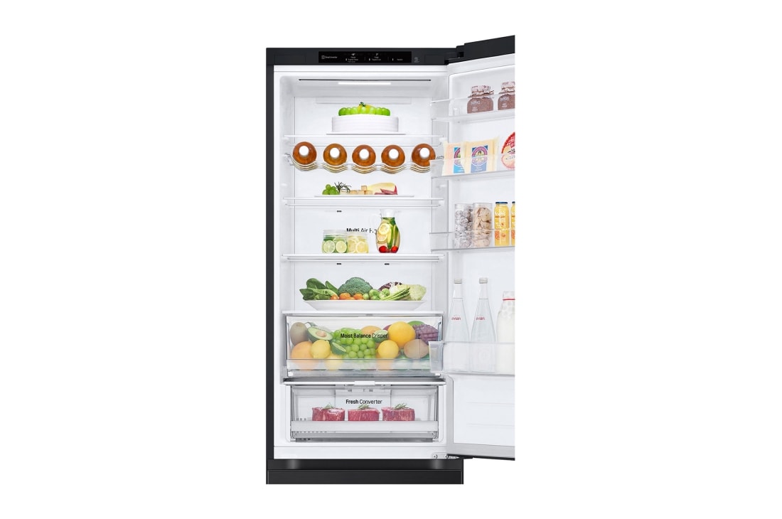 LG Kombinovaná chladnička LG | C | 387 l | Smart Invertorový kompresor | Čierna/šedá, Drawer, GBV3200CEP, thumbnail 5