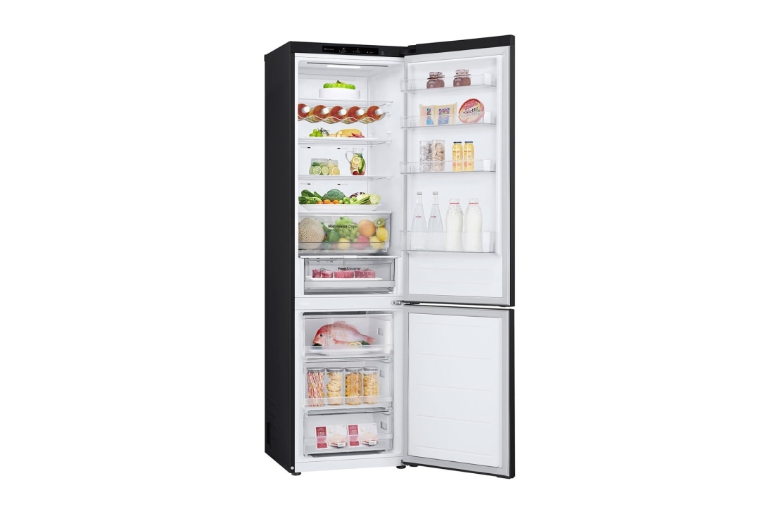 LG Kombinovaná chladnička LG | C | 387 l | Smart Invertorový kompresor | Čierna/šedá, Left Side Open Food, GBV3200CEP, thumbnail 10
