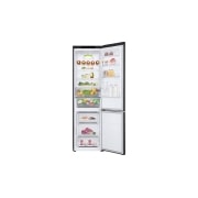 LG Kombinovaná chladnička LG | C | 387 l | Smart Invertorový kompresor | Čierna/šedá, Front Open food, GBV3200CEP, thumbnail 2