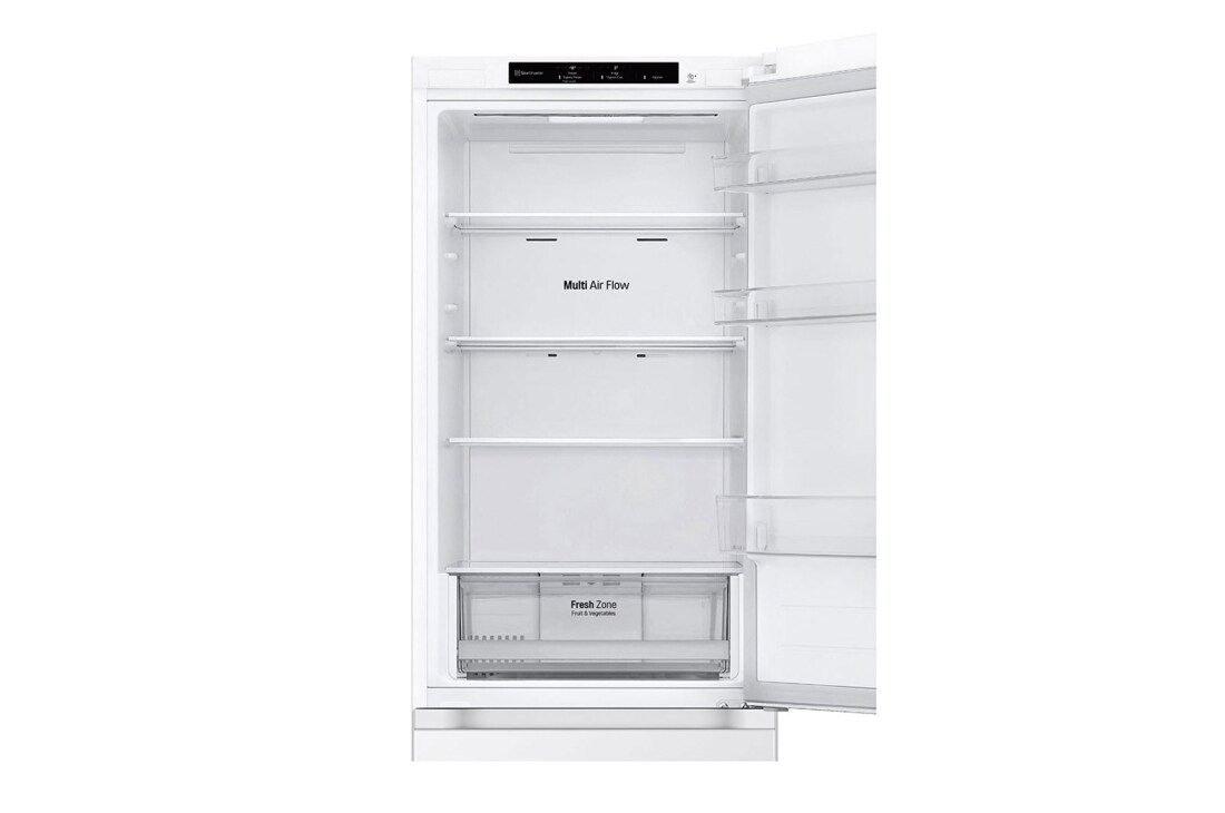 LG 344L DoorCooling+™ Kombinovaná chladnička, Biela, Front Open , GBV21L0ESW, thumbnail 8